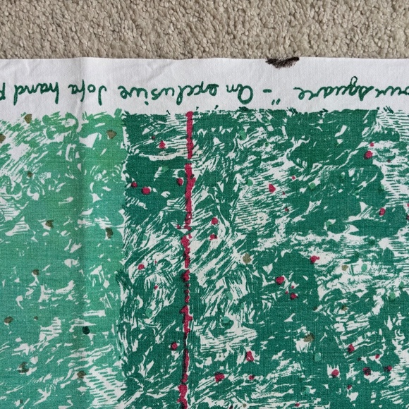 Vintage handprinted Lee Joffa fabric piece - Picture 3 of 16